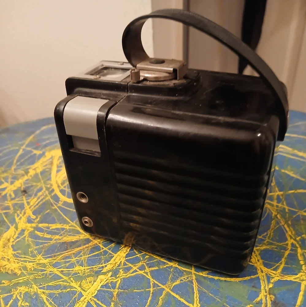 Kodak Brownie Hawkeye‎ Vintage Black Camera-flash Model